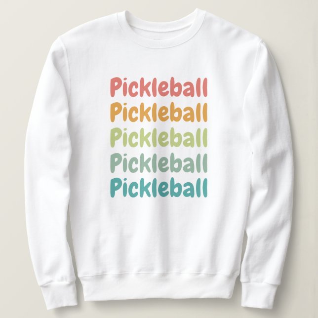 Pickleball Retro Pickleball Player  Sweatshirt (Design vorne)
