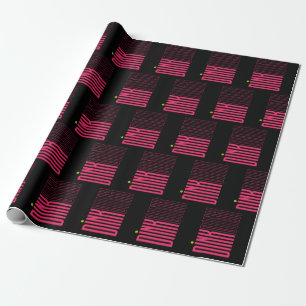 Pickleball rosa Dink-Muster-Geschenkpapier Geschenkpapier