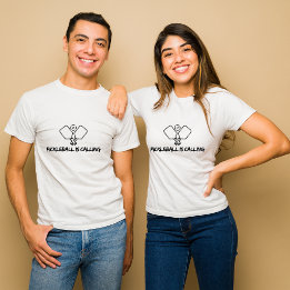 Pickleball ruft Paar T-Shirt
