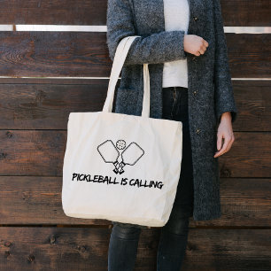 Pickleball Ruft Tote Bag Jumbo Stoffbeutel