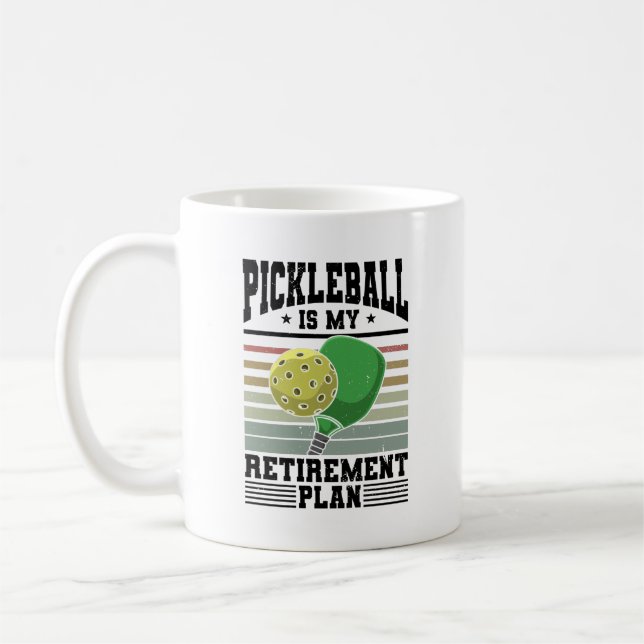 Pickleball - Ruhestand bei Pickleball Kaffeetasse (Links)