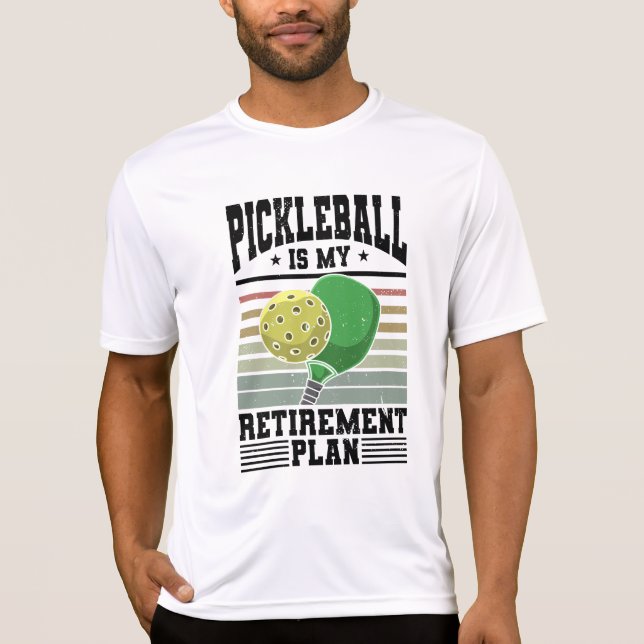 Pickleball - Ruhestand bei Pickleball T-Shirt (Vorderseite)
