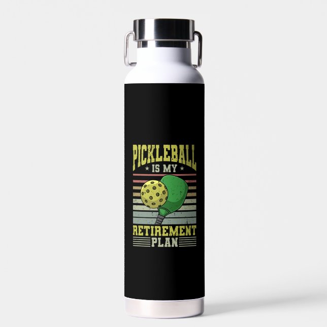 Pickleball - Ruhestand bei Pickleball Trinkflasche (Vorne)