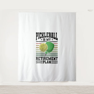 Pickleball - Ruhestand bei Pickleball Wandteppich