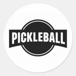 Pickleball-Rundaufkleber Runder Aufkleber