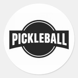 Pickleball-Rundaufkleber Runder Aufkleber