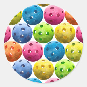 Pickleball Runder Aufkleber