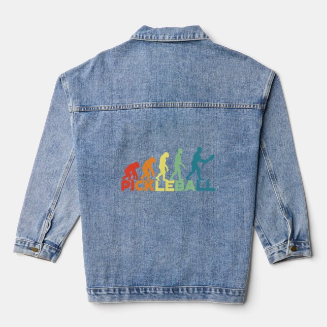 Pickleball s für Men Pickleball-Evolution Jeansjacke (Rückseite)