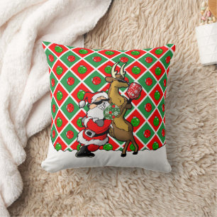 Pickleball Santa Weihnachten Cool und Klassisch Kissen
