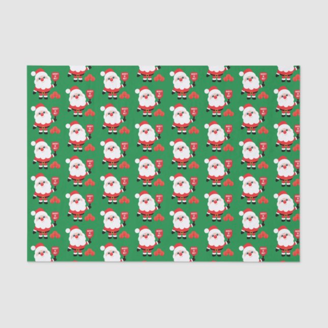 Pickleball 🎅    SantaTissue Seidenpapier (Vorderseite)