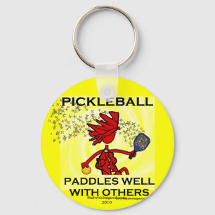 Pickleball schaufelt gut mit anderen schlüsselanhänger