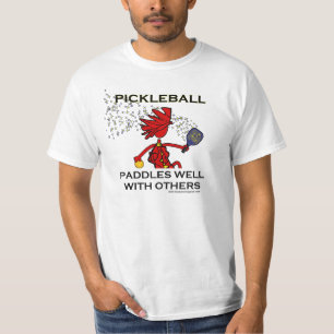 Pickleball schaufelt gut mit anderen T-Shirt