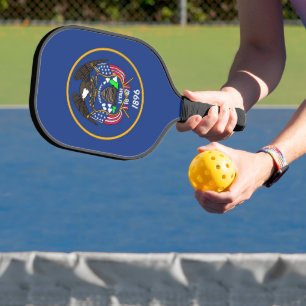 Pickleball-Schläger, alte Flagge des US-Bundesstaa Pickleball Schläger