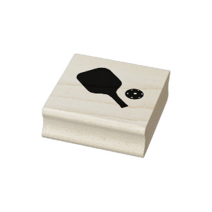 Pickleball-Schläger & Ball Gummistempel