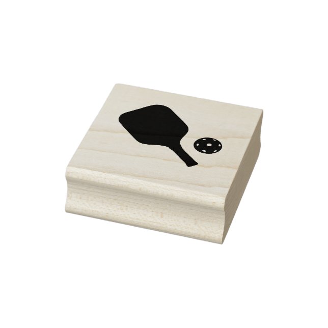 Pickleball-Schläger & Ball Gummistempel (Stempel)