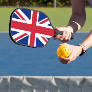 Pickleball-Schläger mit der Flagge des Vereinigten Pickleball Schläger