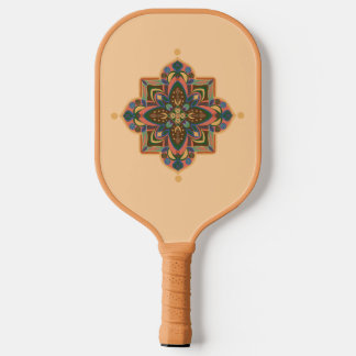 Pickleball-Schläger mit geometrischem pfirsichfarb Pickleball Schläger