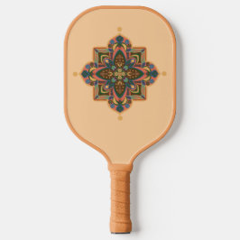 Pickleball-Schläger mit geometrischem pfirsichfarb Pickleball Schläger