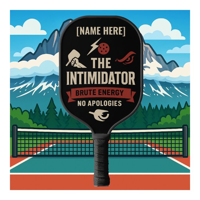 Pickleball-Schläger mit The Intimidator Pickleball Schläger (PERSONALIZED NAME PICKLEBALL PADDLE)