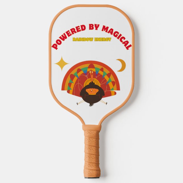 Pickleball-Schläger – Regenbogen Thanksgiving 2025 Pickleball Schläger (Vorderseite)