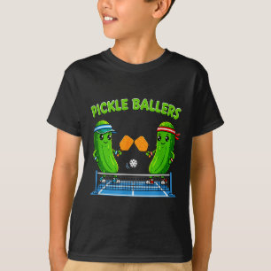Pickleball-Schläger-Spieler lustige Pickle-Baller  T-Shirt