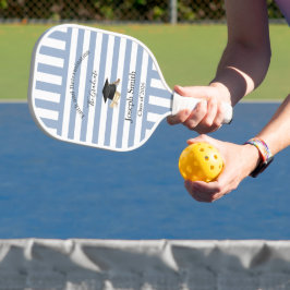 Pickleball-Schläger Süßer blauer Streifen Abschlus Pickleball Schläger
