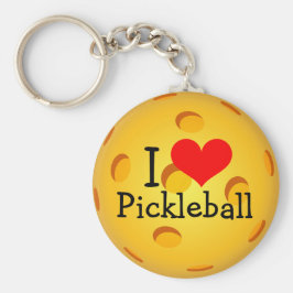Pickleball Schlüsselanhänger - "I Liebe Pickleball