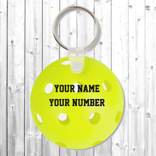 Pickleball Schlüsselanhänger ID Tag IHRER NAME UND