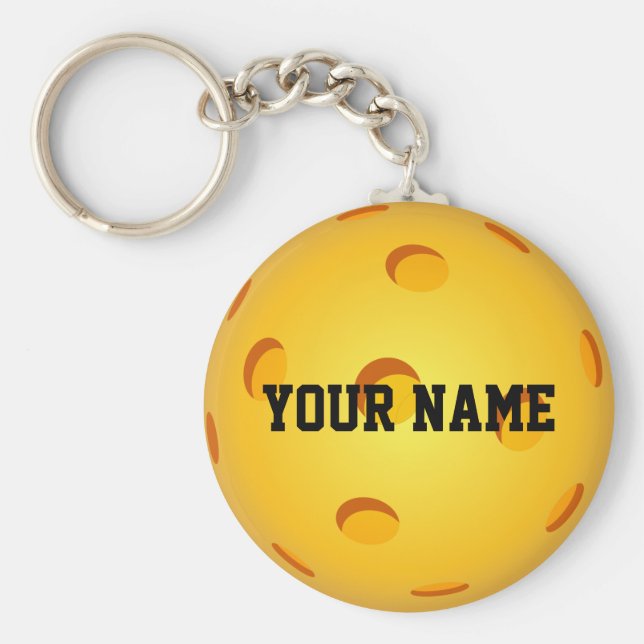 Pickleball Schlüsselanhänger - INDIVIDUELLE NAME (Vorne)