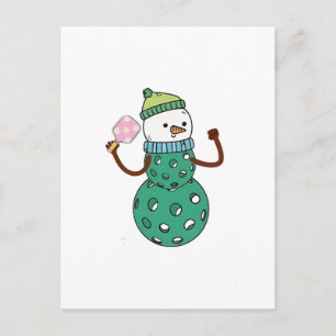 Pickleball Schneemann Lustiges Weihnachten Xmas 