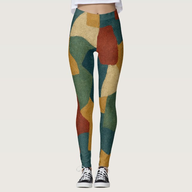 Pickleball Serge Poliakoff Stil Leggings (Vorderseite)