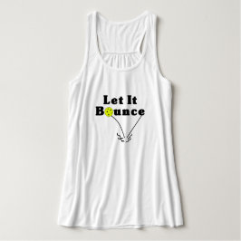Pickleball Serve Rule - Lass It Bounce, Gelber Bal Tank Top