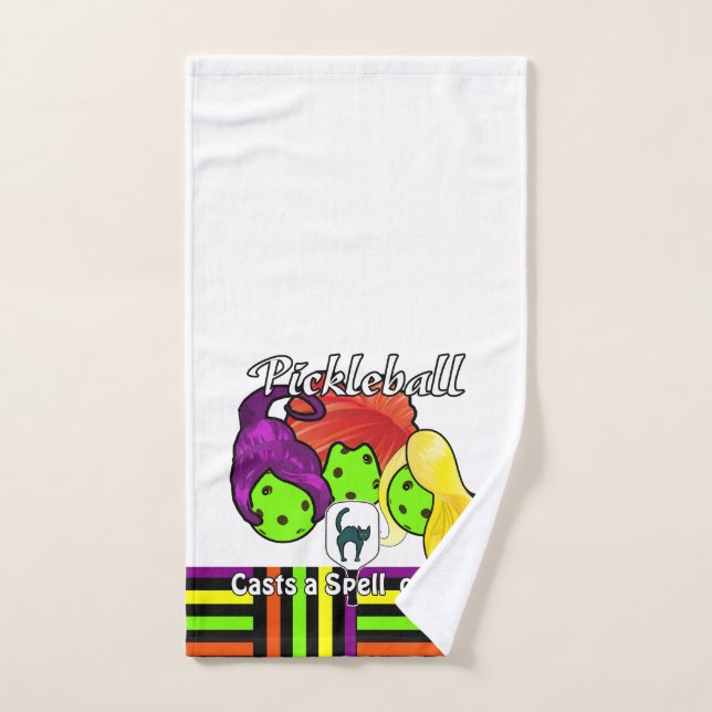 Pickleball Sister Hexen Halloween Handtuch (Handtuch)