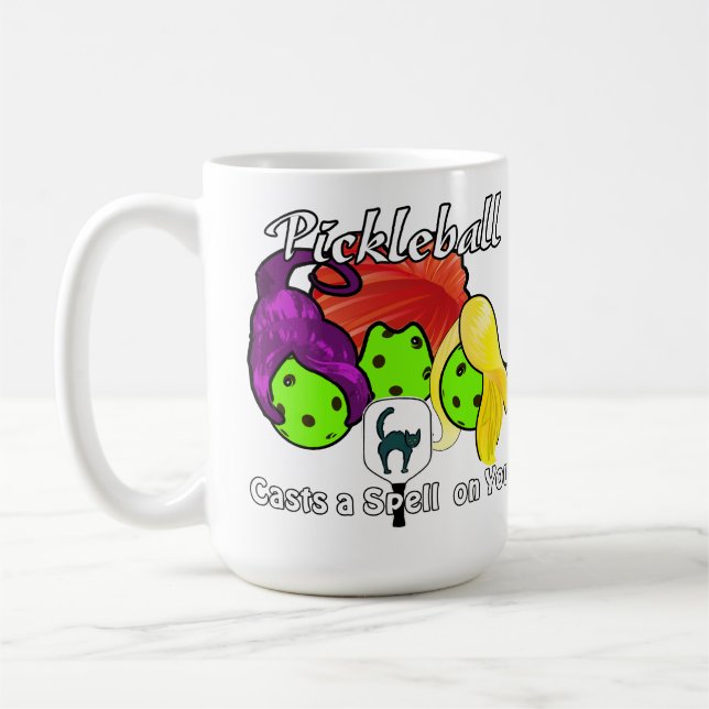 Pickleball Sister Hexen Halloween Kaffeetasse (Links)