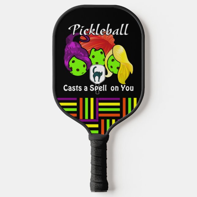 Pickleball Sister Hexen Halloween Pickleball Schläger (Vorderseite)