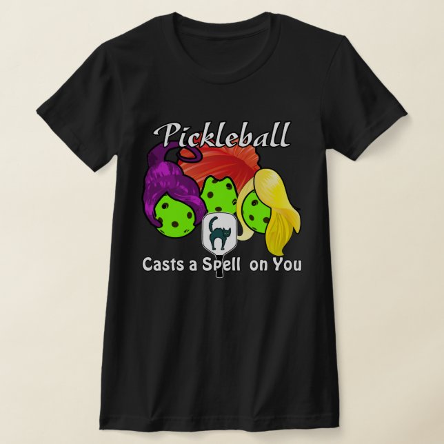Pickleball Sister Hexen Halloween T-Shirt (Ablage )