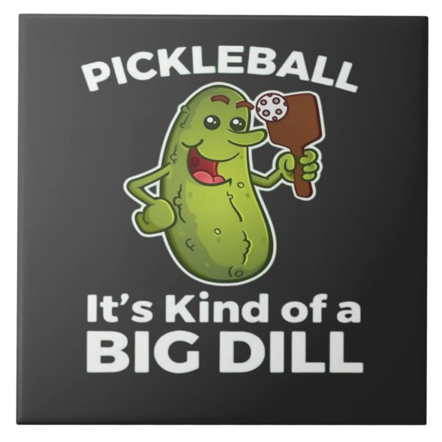 Pickleball so eine große Sache Fliese (Vorderseite)