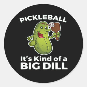 Pickleball so eine große Sache Runder Aufkleber