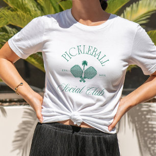 Pickleball Social Club Altes Geld Ästhetik Tri-Blend Shirt