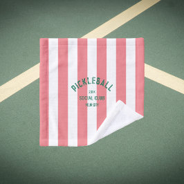 Pickleball Social Club Gelbes Cabana Streifen Waschlappen