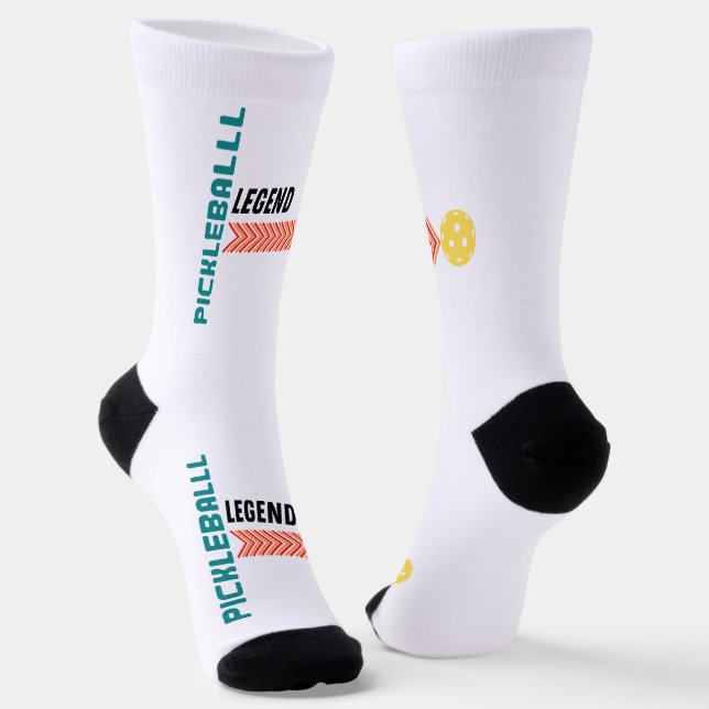 Pickleball Socks-Legende Pro-Enthusiasten Socken (Gewinkelt)