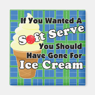 Pickleball Soft Serve? Go for Ice Creme stattdesse Magnet