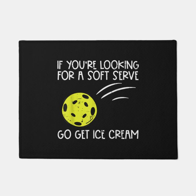 Pickleball Soft Serve Ice Creme Pickle Ball Me Fußmatte (Vorderseite)