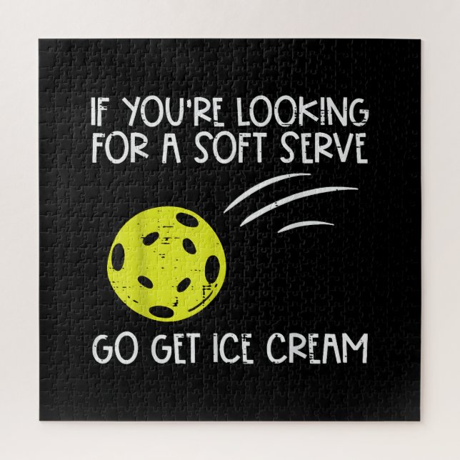 Pickleball Soft Serve Ice Creme Pickle Ball Me Puzzle (Vertikal)