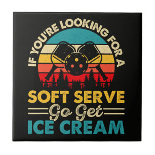 Pickleball Soft Serve Lustiger Sportswitz Fliese