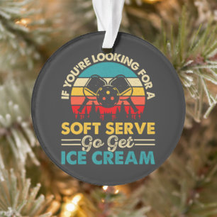 Pickleball Soft Serve Lustiger Sportswitz Ornament