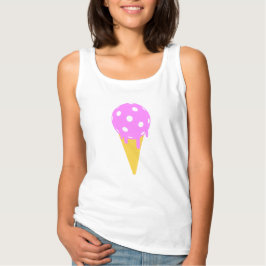 PickleBall Sommereis Creme Cone Frauentank T-Shirt