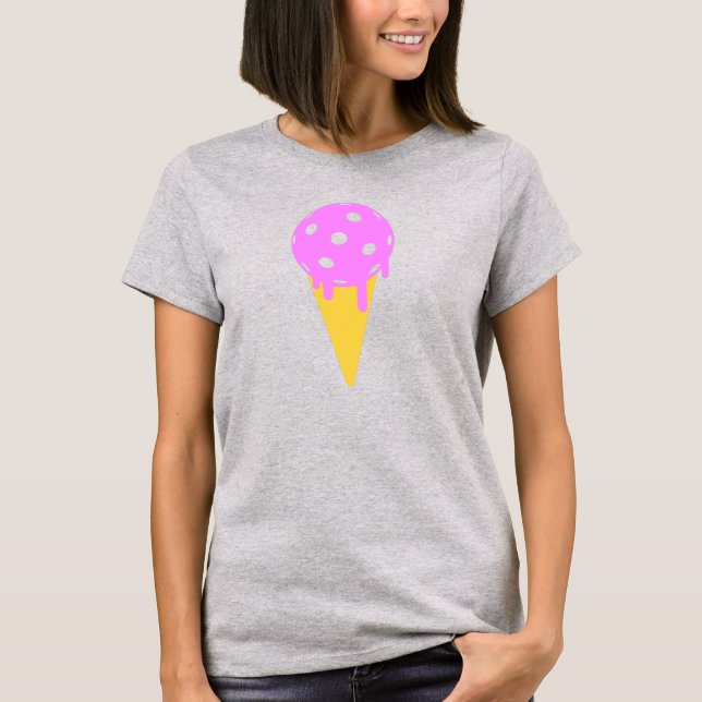 PickleBall Sommereis Creme Cone Frauentank T-Shirt (Vorderseite)