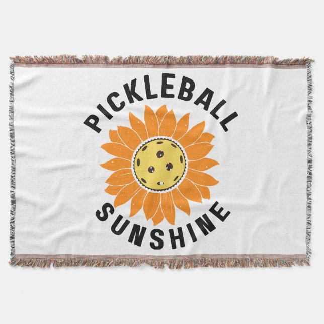 Pickleball-Sonnenschein Decke (Vorderseite)