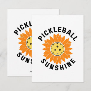 Pickleball Sonnenschein Feiertagskarte
